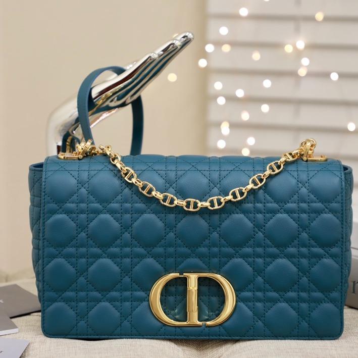 LARGE CARO BAG 28 DEEP OCEAN BLUE SUPPLE CANNAGE CALFSKIN mysite