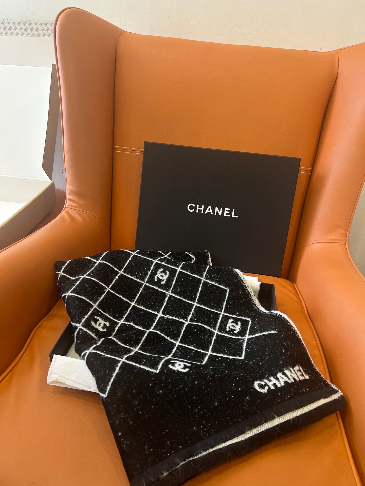 Classic diamond pattern jacquard scarf mysite