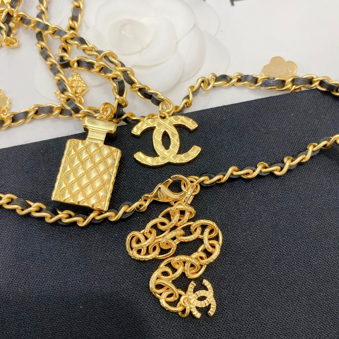Perfume Bottle Extra Long Necklace mysite