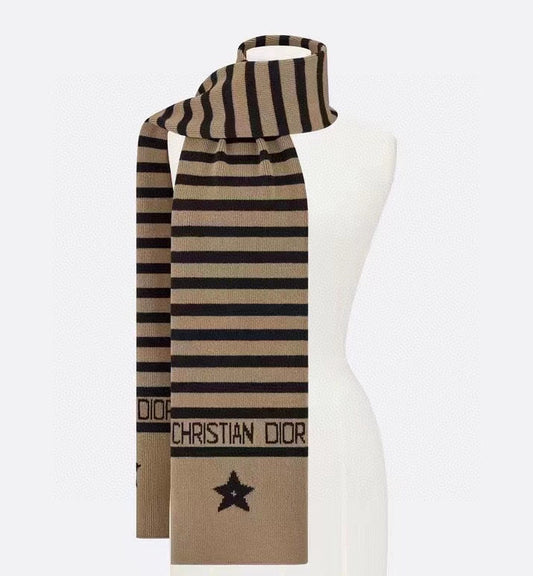 Vintage brown striped scarf mysite