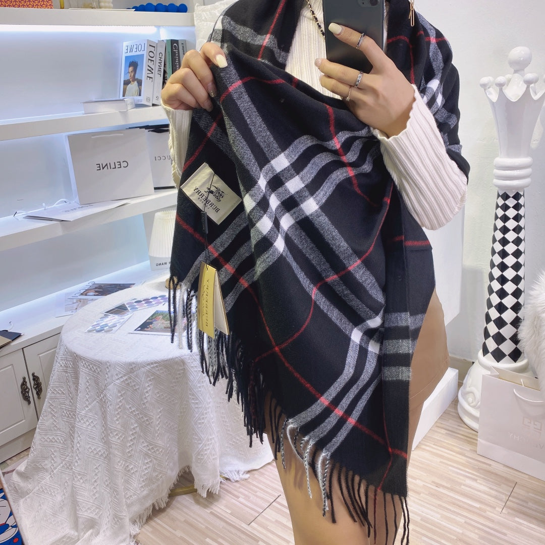 Classic Plaid Tassel Unisex Scarf mysite