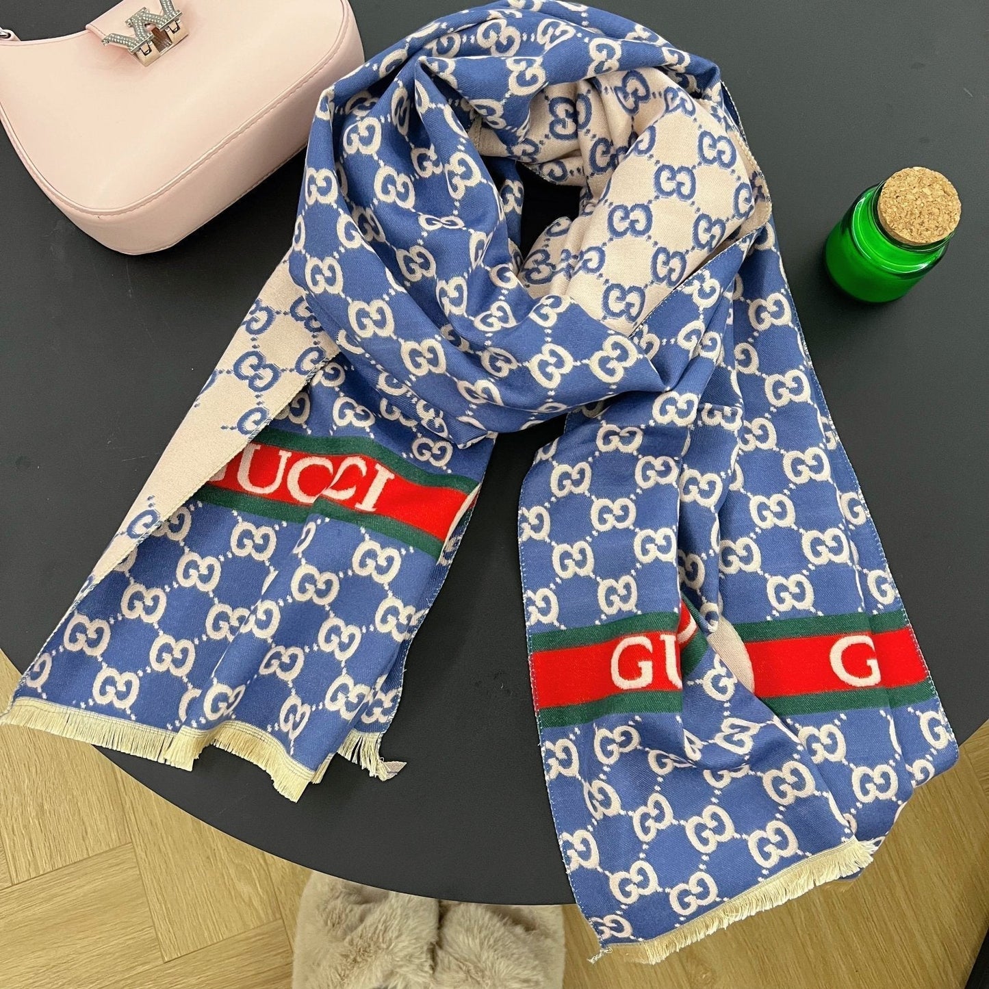 Classic Full Logo Jacquard Warm Scarf Shawl mysite