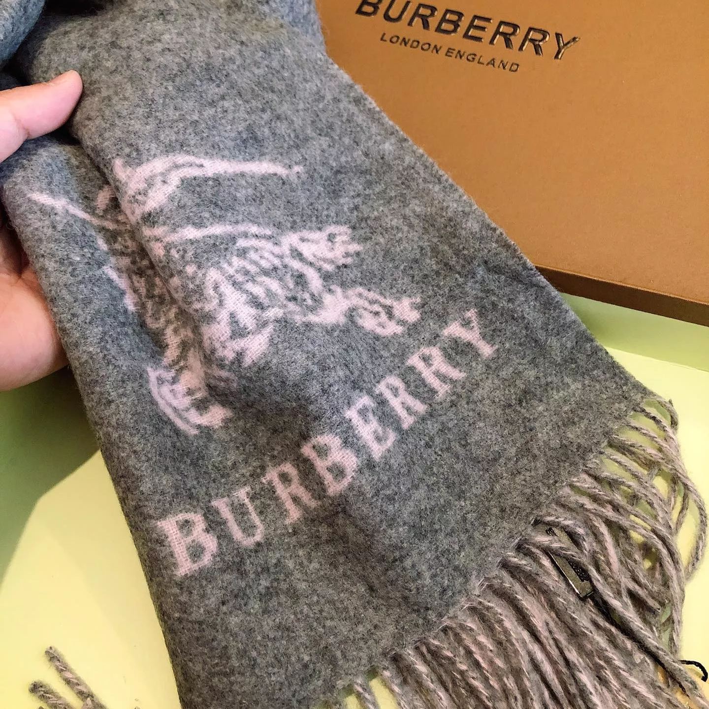 Simple Solid Monogram Fringed Wool Scarf mysite