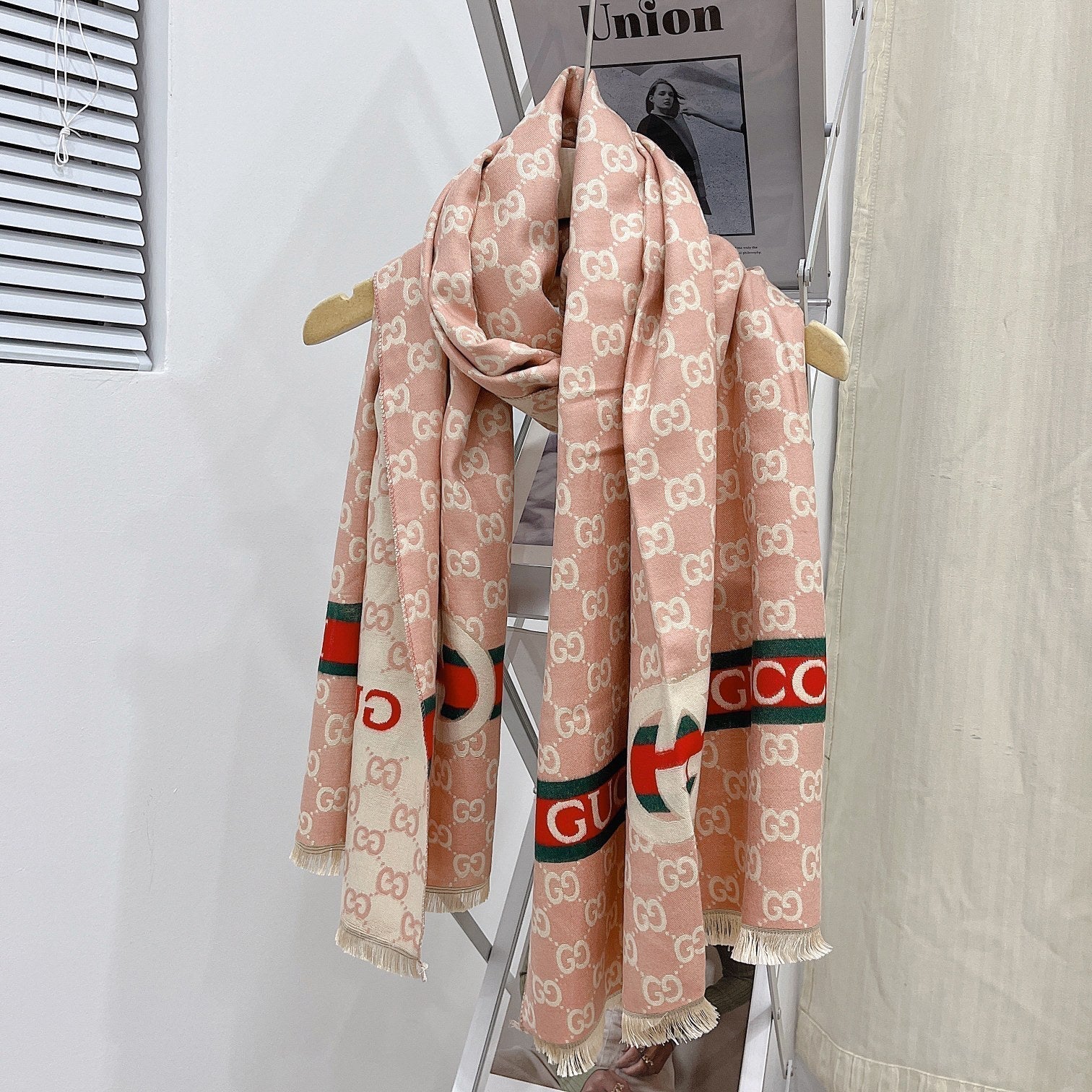 Classic Full Logo Jacquard Warm Scarf Shawl mysite