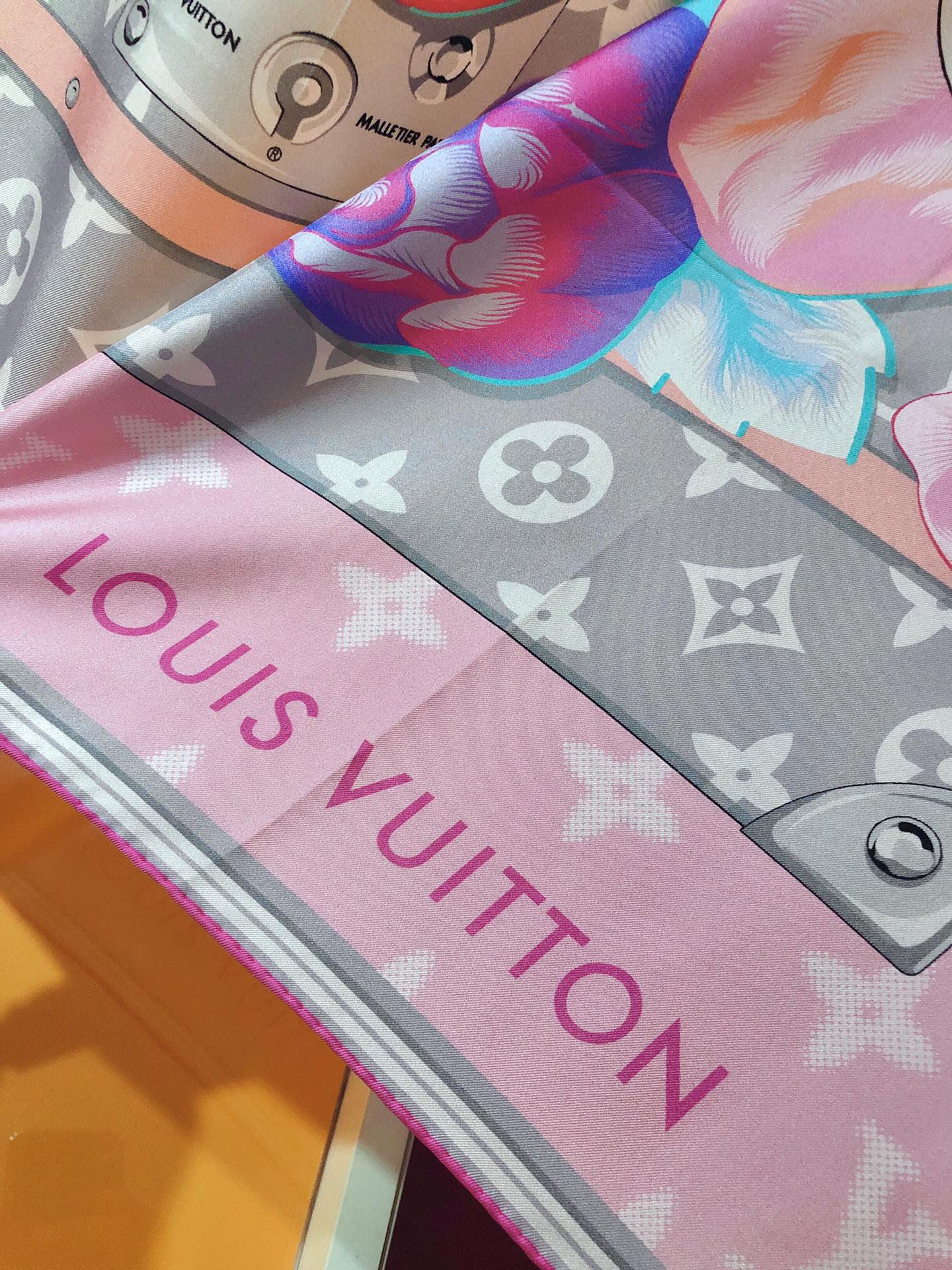 Monogram Bouquet Square Scarf mysite