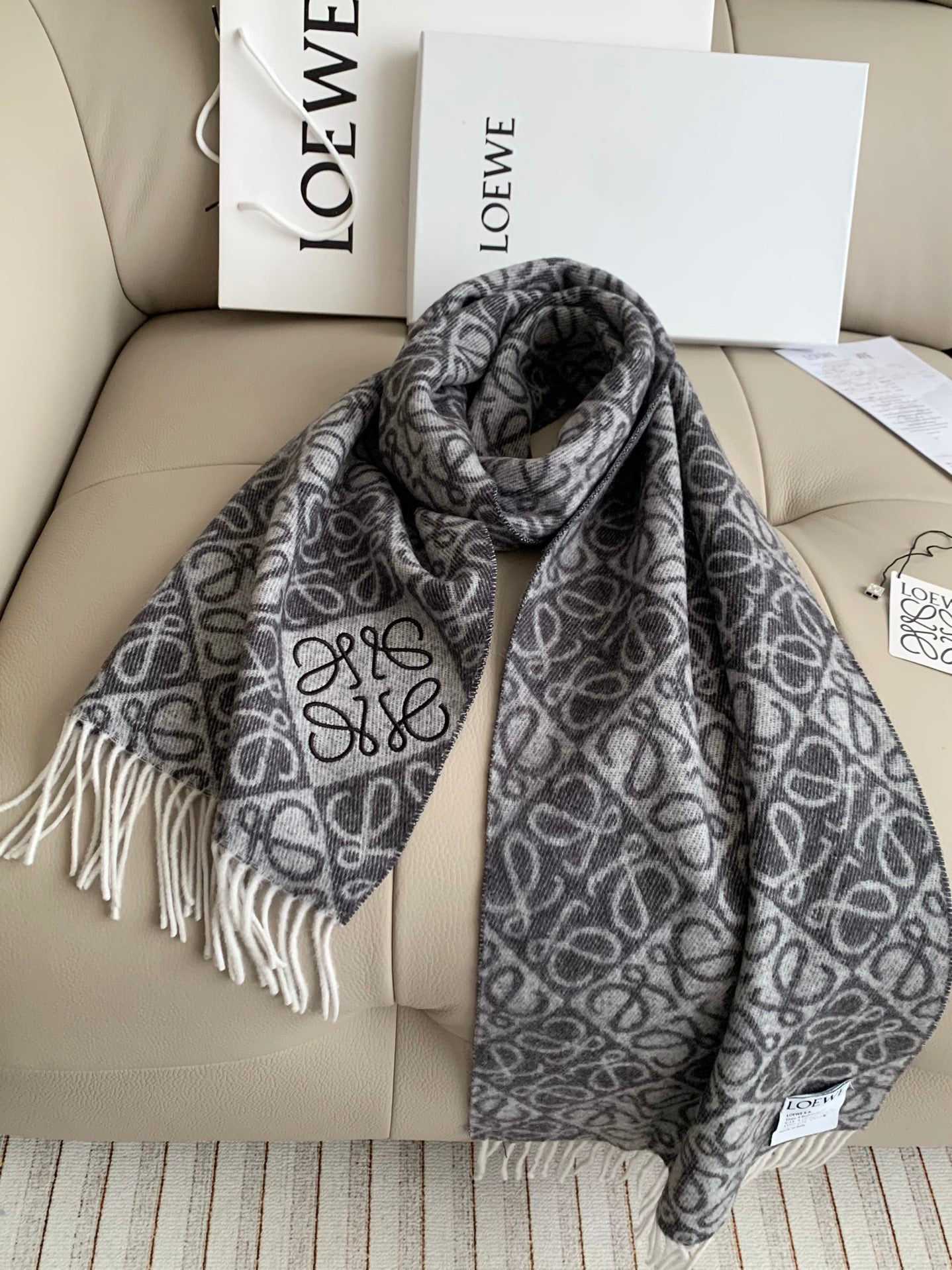 Printed tassel scarf mysite