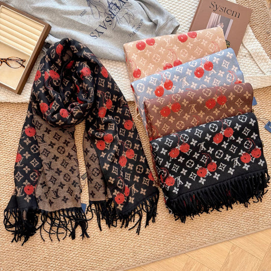 Cherry Embossed Scarf mysite