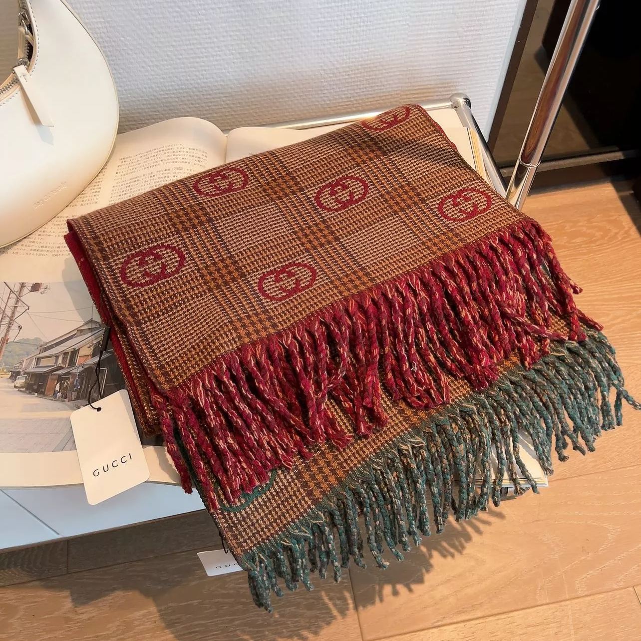 Premium Double-sided Cashmere Fringed Scarf mysite