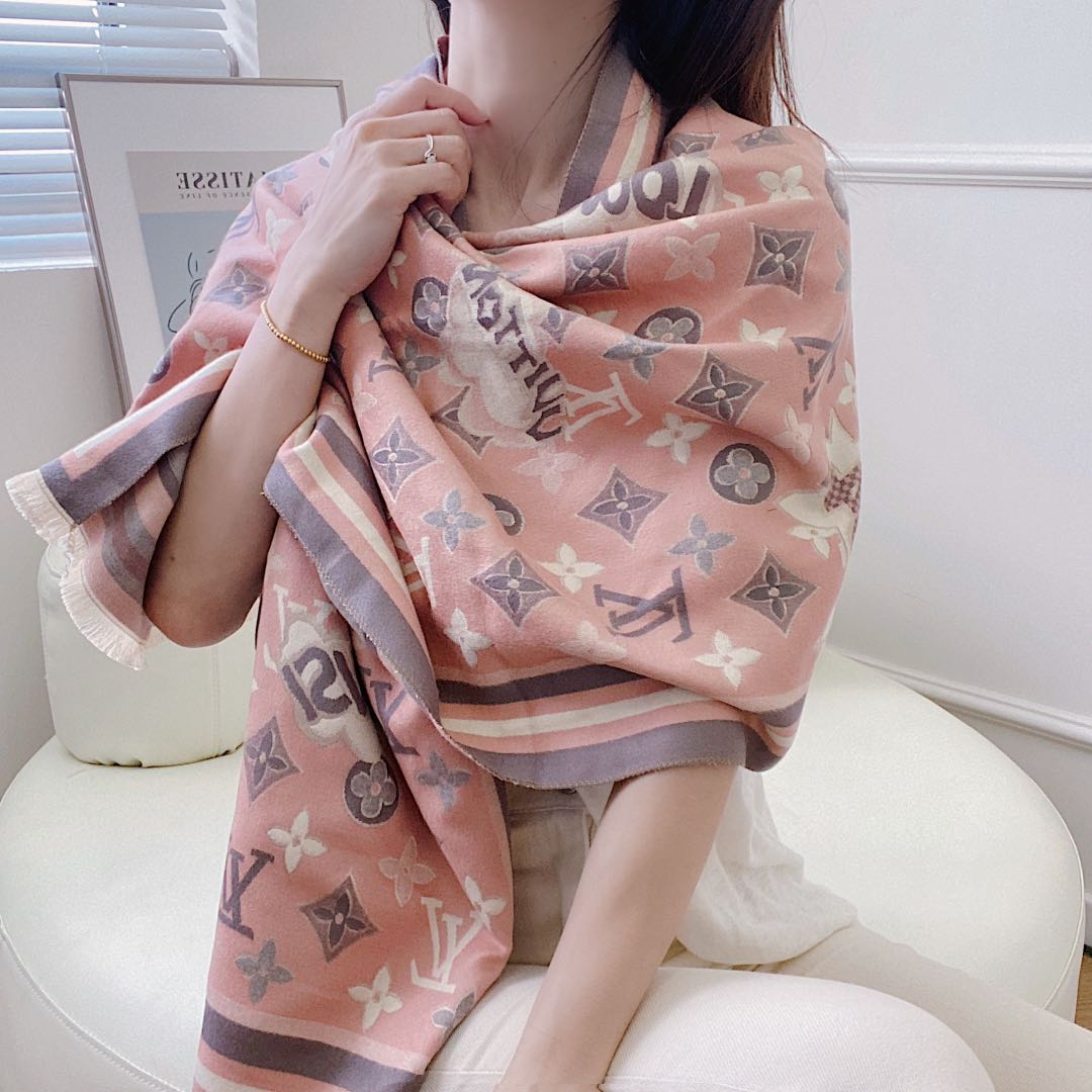 Statement Monogram Jacquard Scarf Shawl mysite