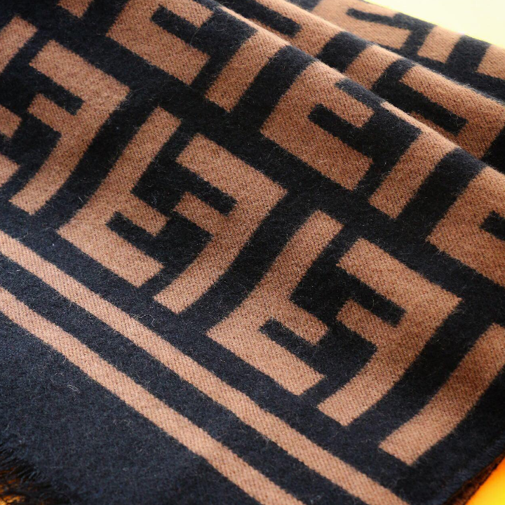 Unisex F Letter Double-sided Scarf mysite