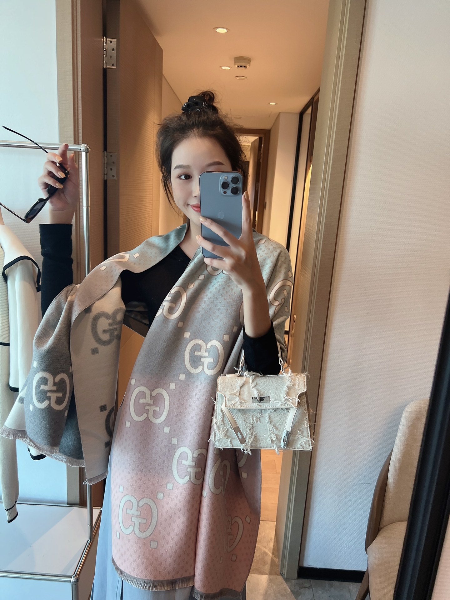 Individual Gradient Cashmere Scarf Shawl mysite