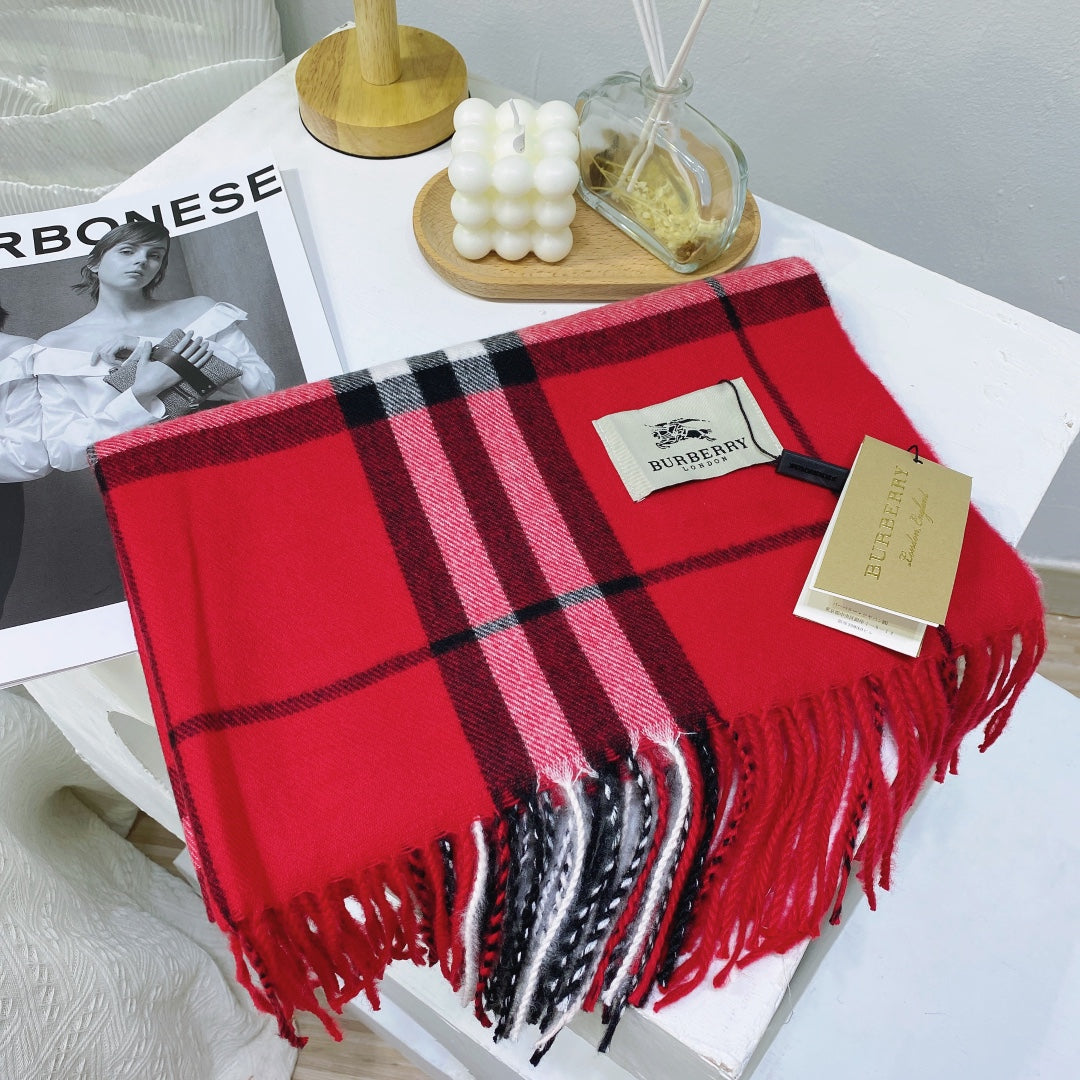 Classic Plaid Tassel Unisex Scarf mysite