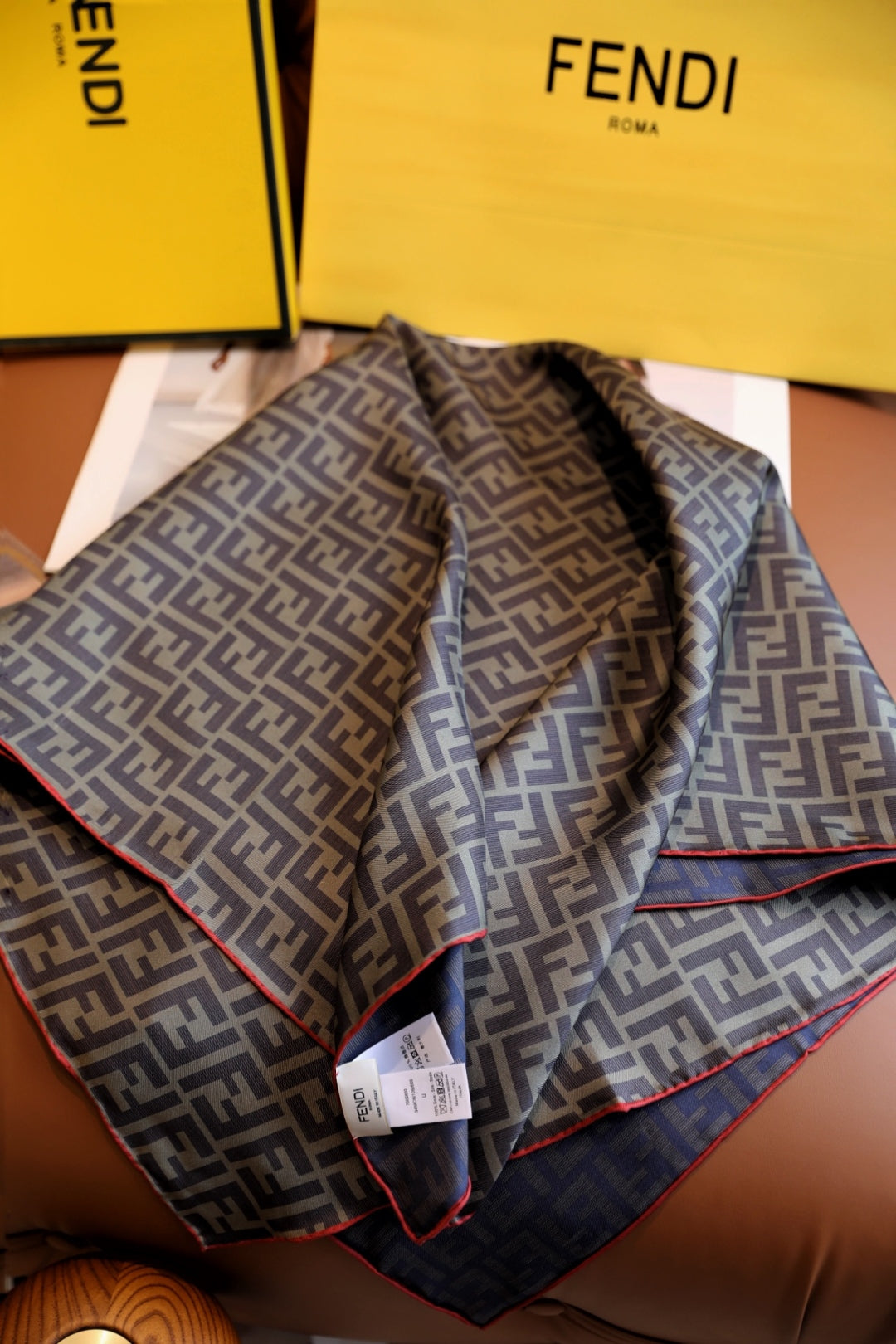 Vintage full print square silk scarf mysite
