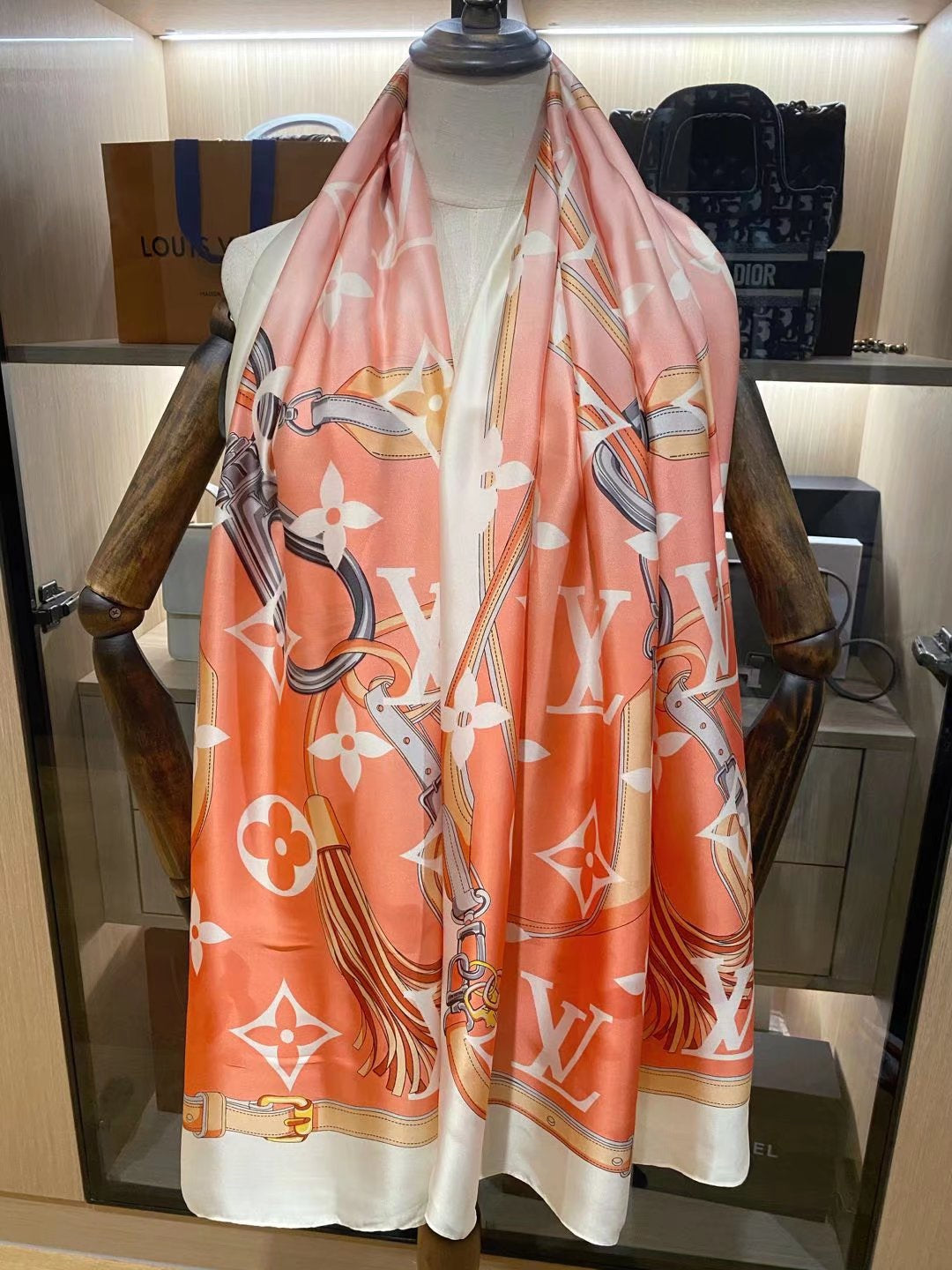 Monogram Satin Scarf Shawl mysite