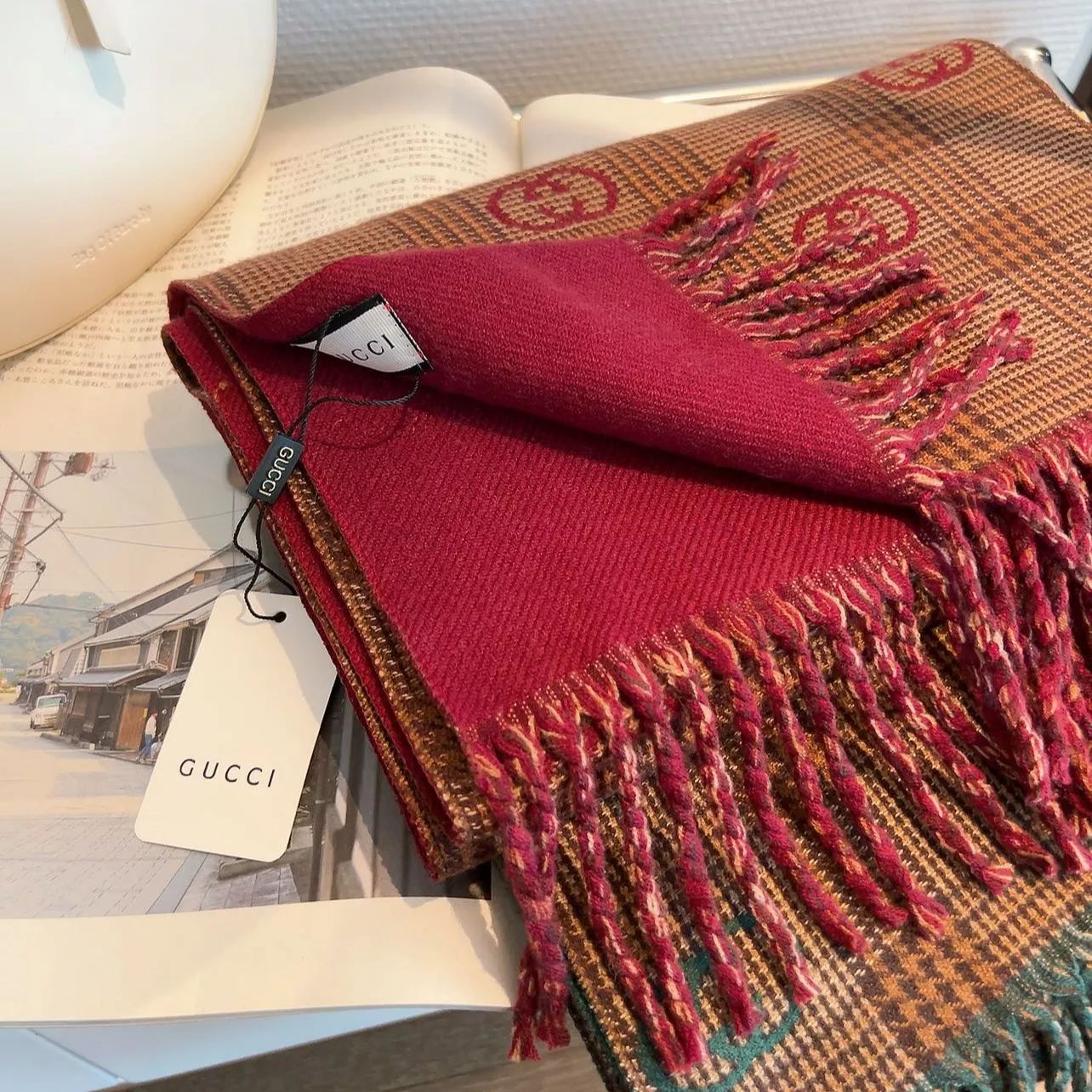 Premium Double-sided Cashmere Fringed Scarf mysite