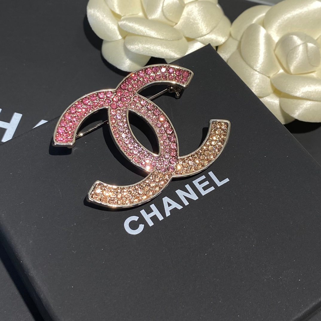 Gradient Pink Rhinestone Brooch mysite