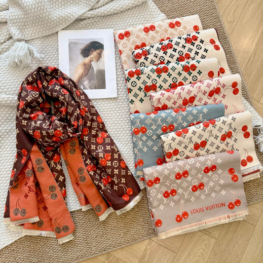 Soft cashmere cherry scarf mysite