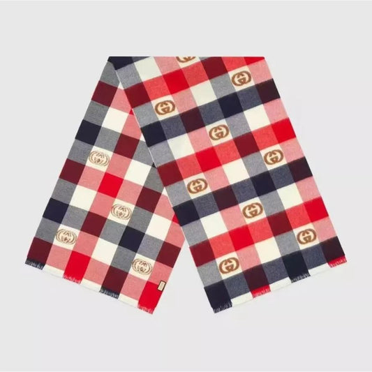 Monogram Check Cashmere Scarf mysite