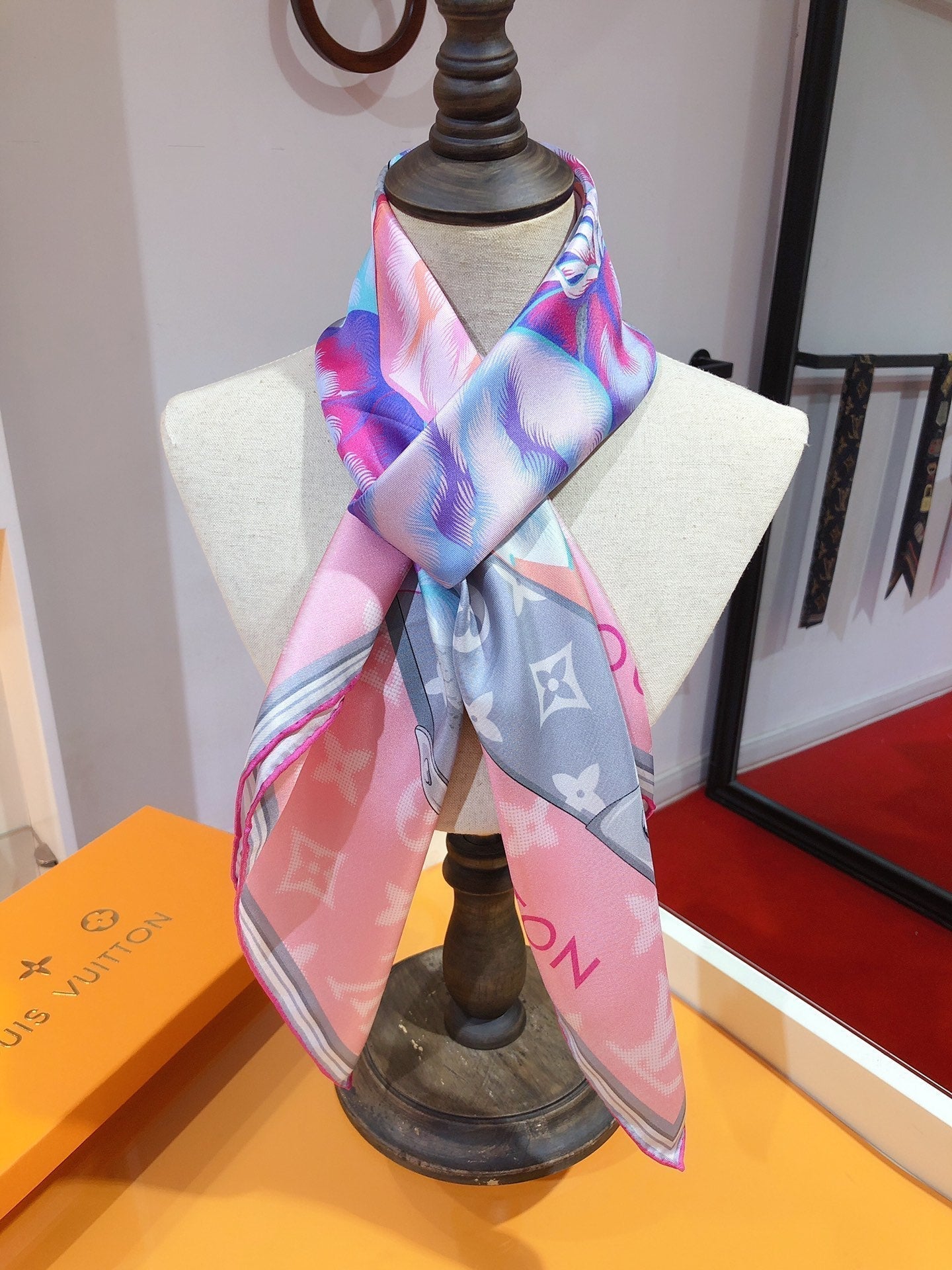 Monogram Bouquet Square Scarf mysite