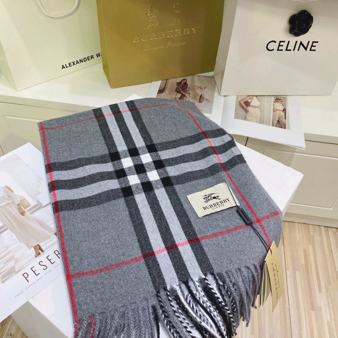 Classic Plaid Tassel Unisex Scarf mysite