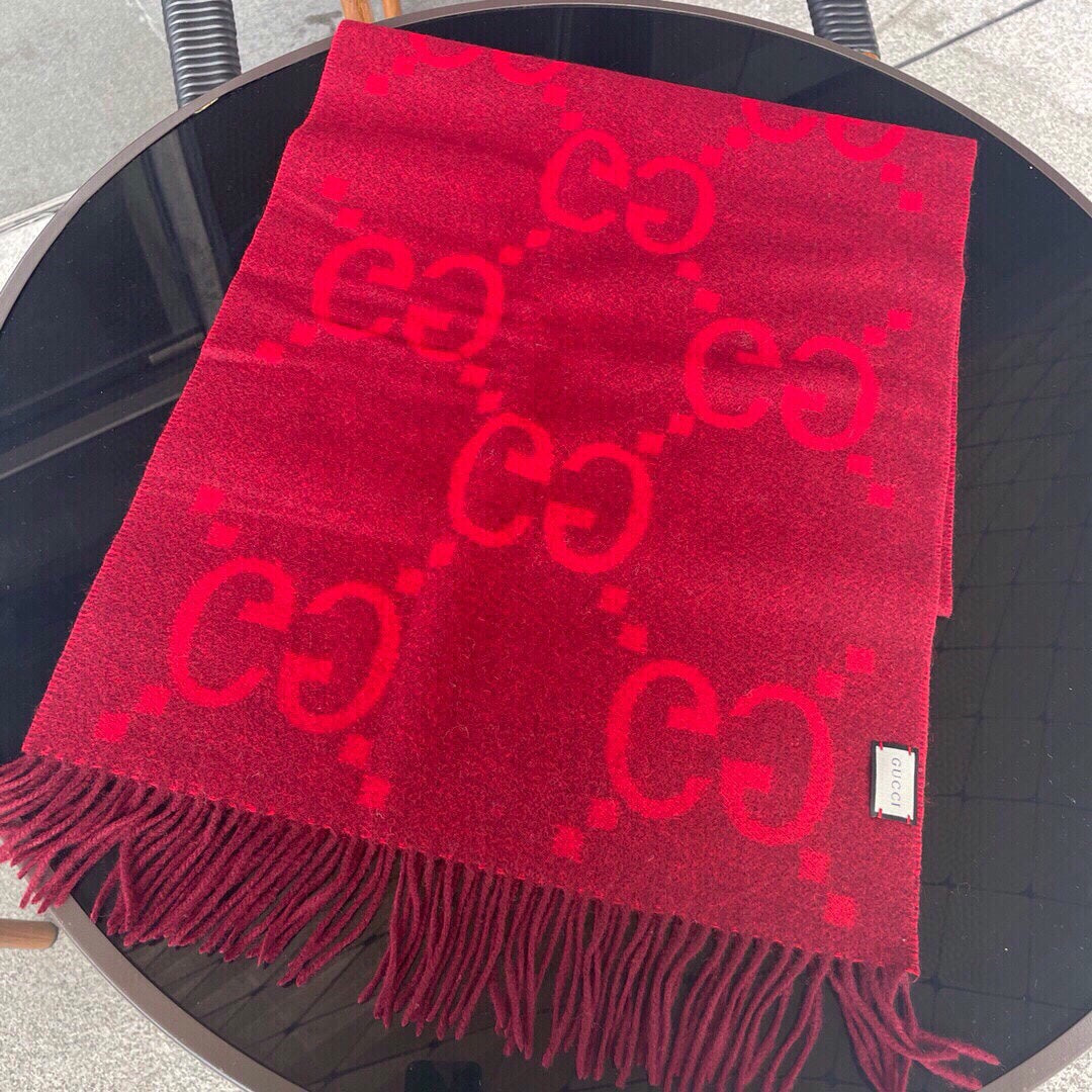 Classic Large Letter Jacquard Cashmere Scarf mysite