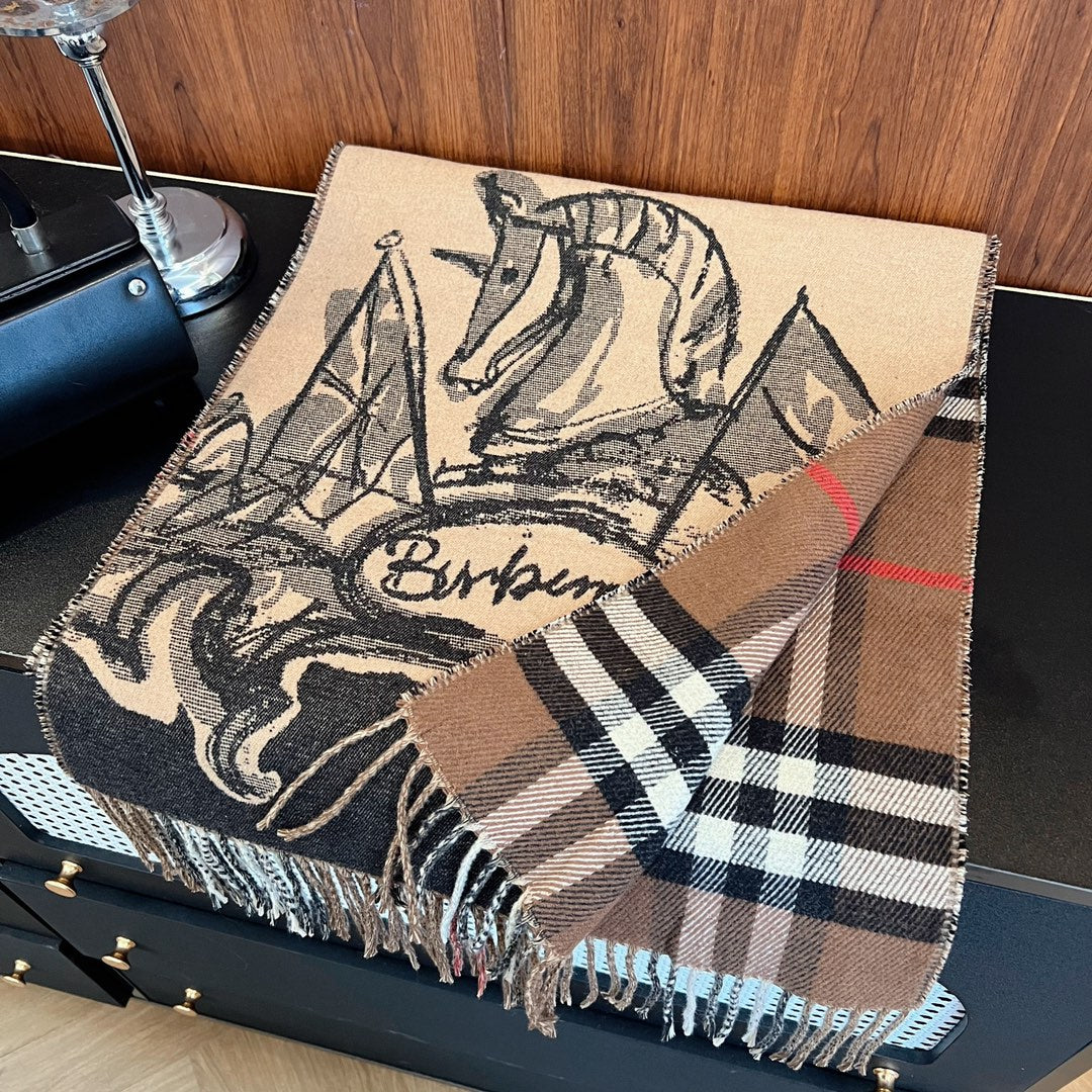 Vintage horse pattern scarf mysite