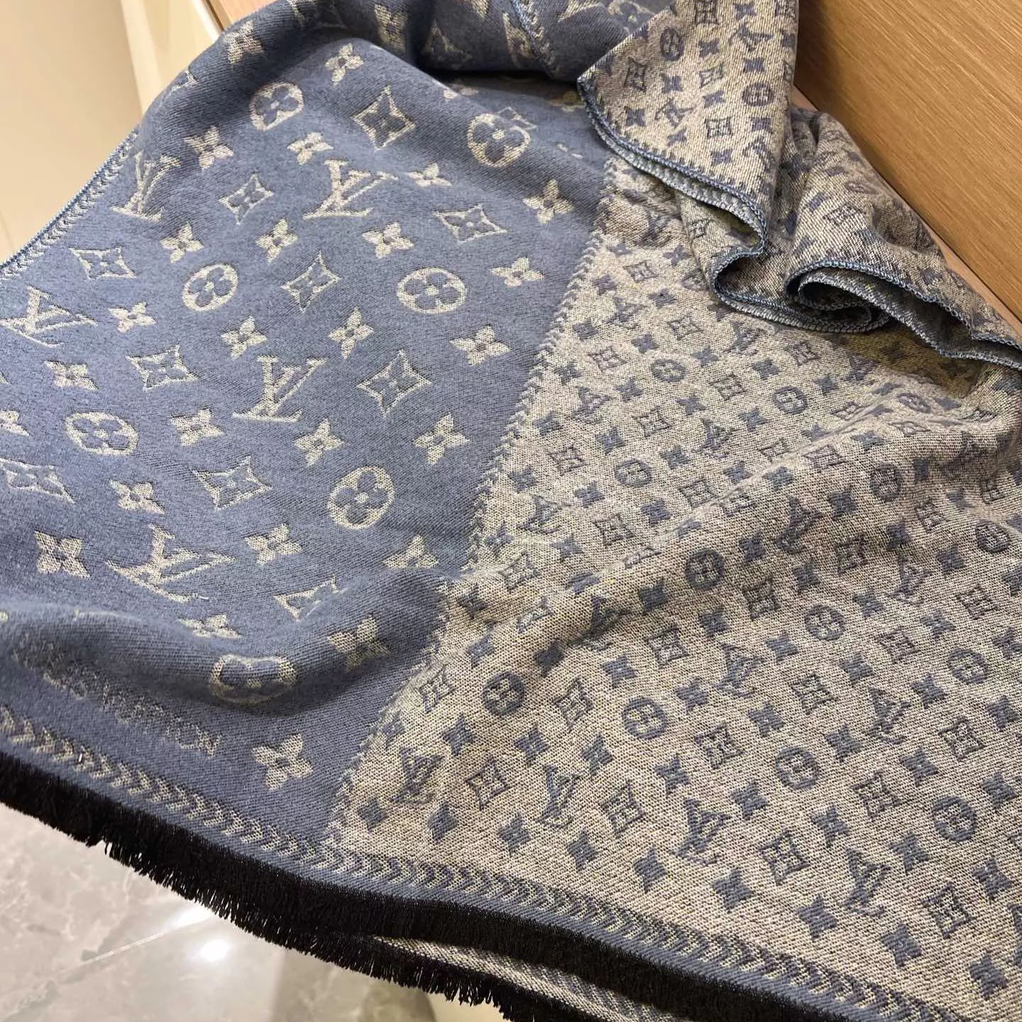 Color Block Letter Border Jacquard Scarf mysite