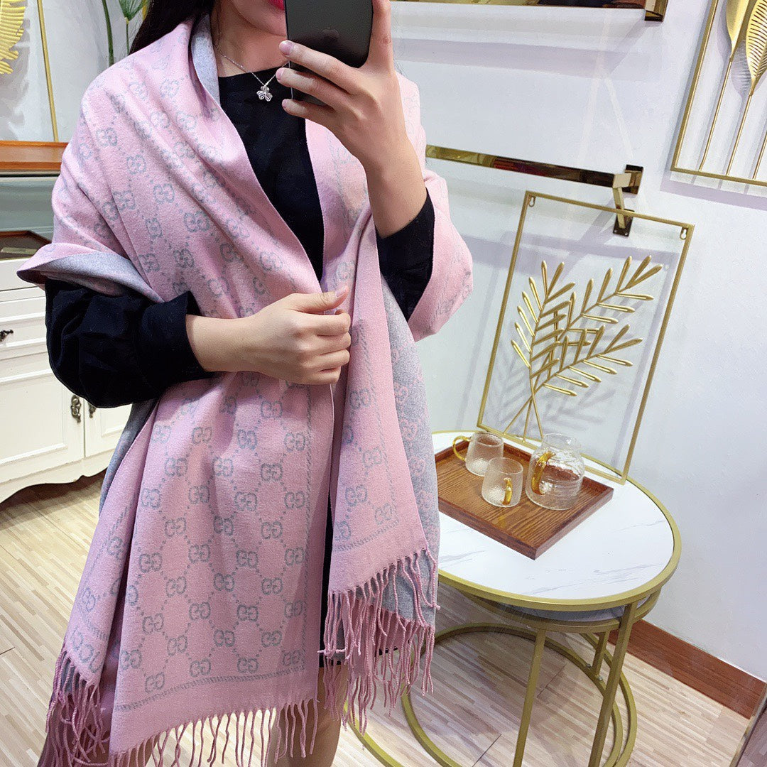 All-match Jacquard Fringed Scarf mysite