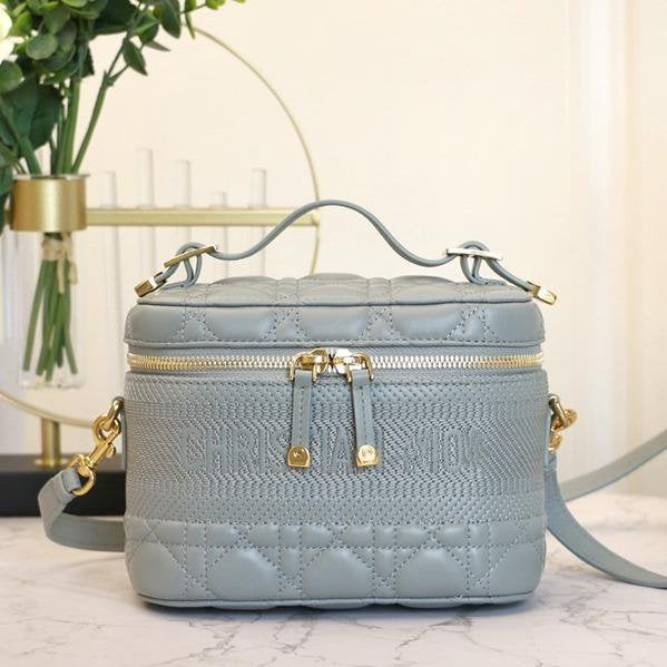 SMALL TRAVEL VANITY CASE CLOUD BLUE LAMBSKIN mysite