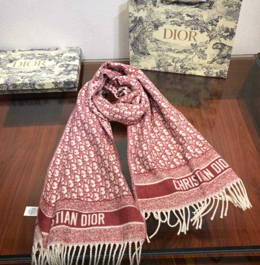 Versatile Monogram Jacquard Fringe Scarf mysite