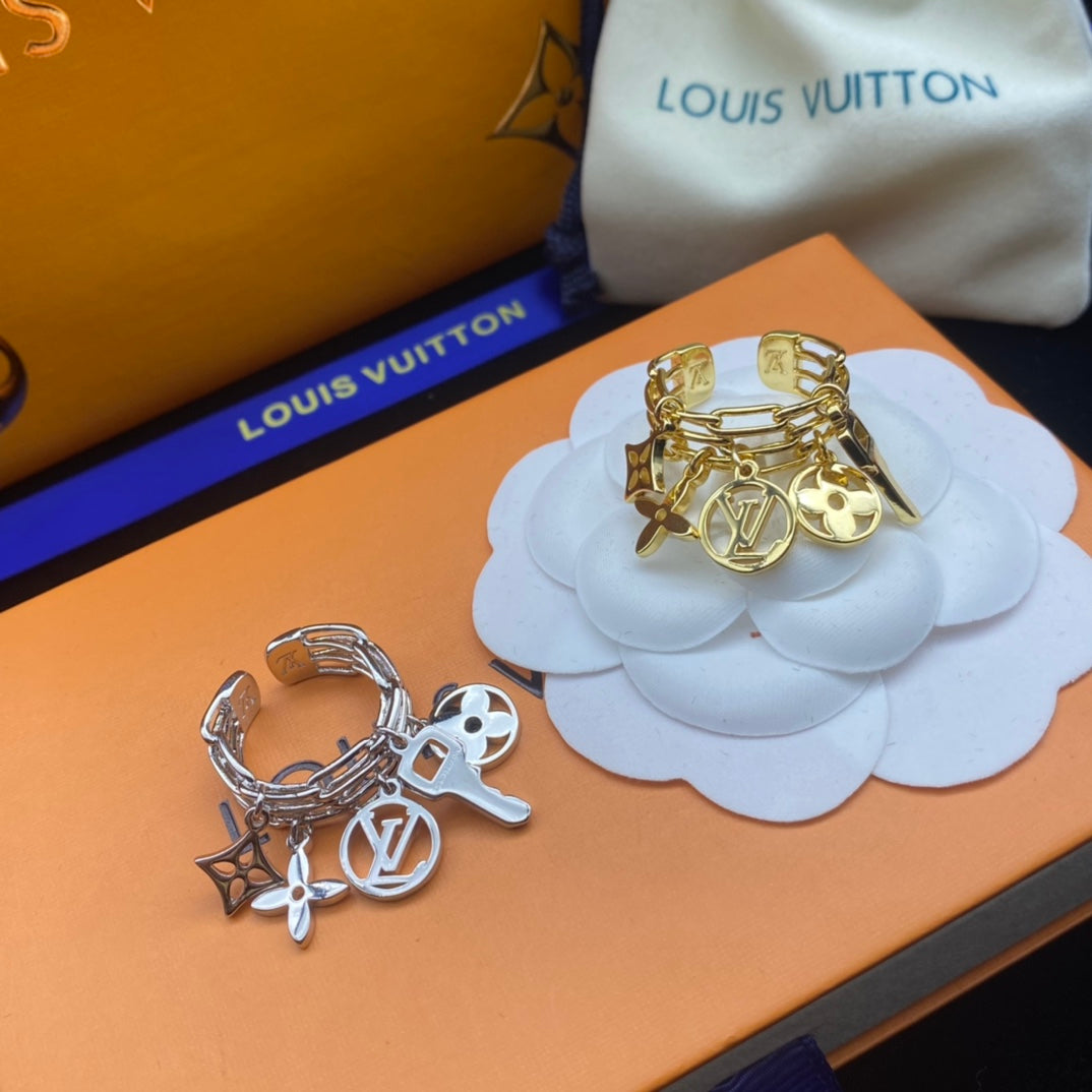 Classic Key Monogram Pendant Ring mysite
