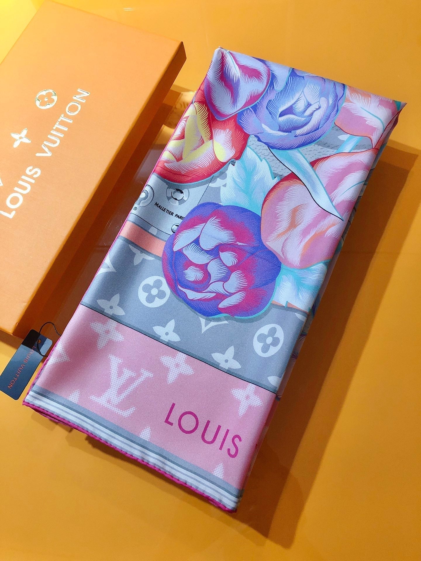 Monogram Bouquet Square Scarf mysite