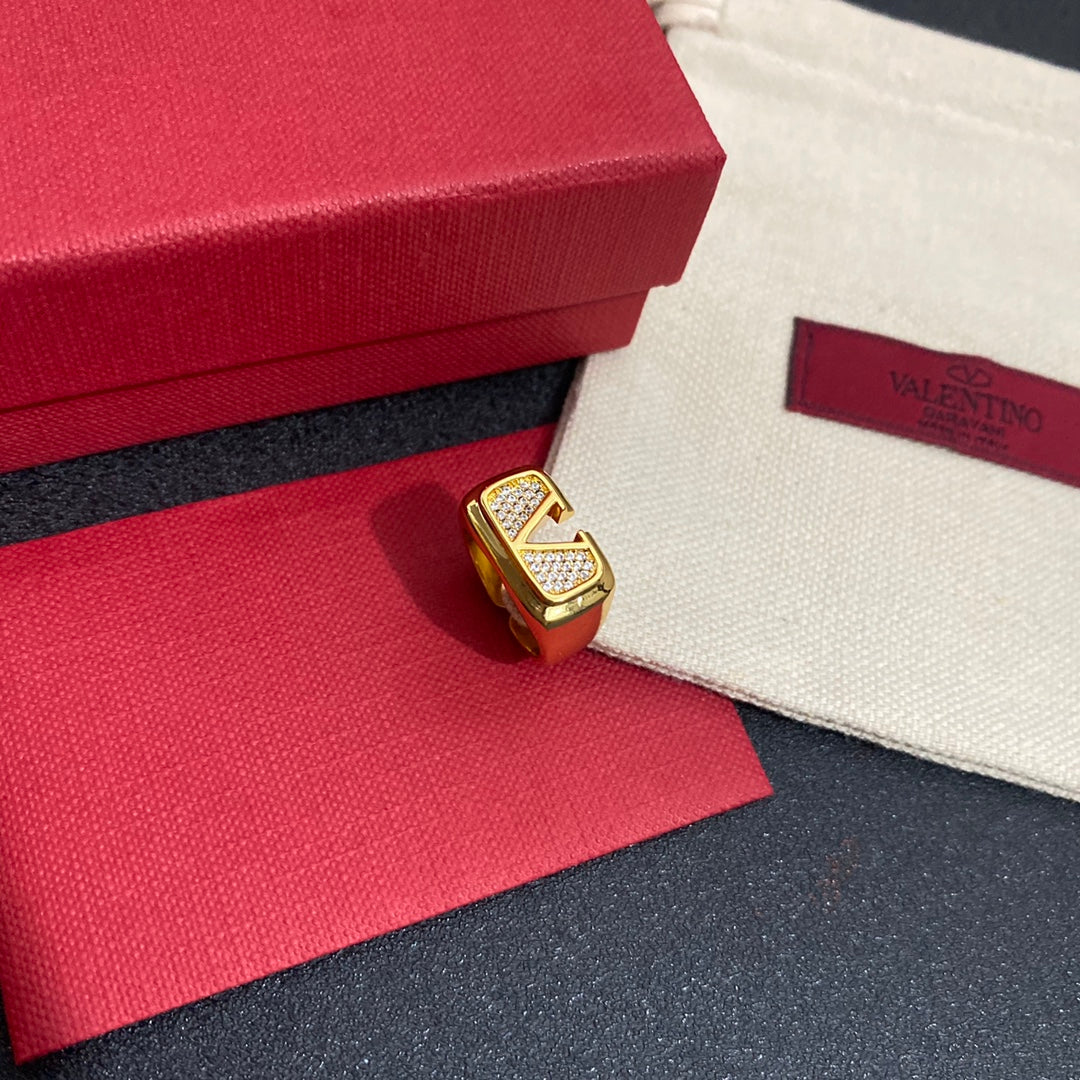 Fashion Gold Diamond Open Rings-s mysite