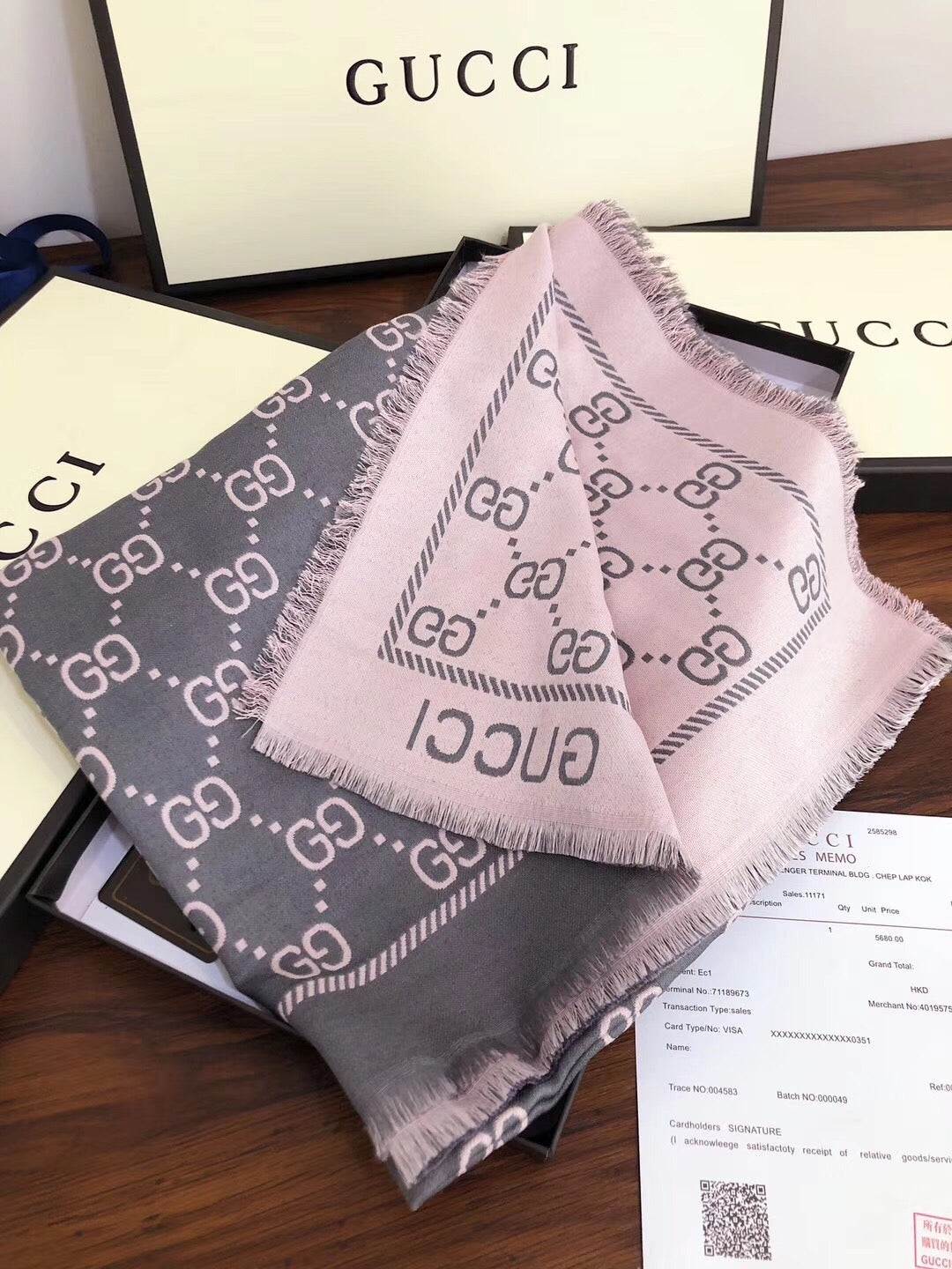 Small Broken Edges Jacquard Scarf Shawl mysite