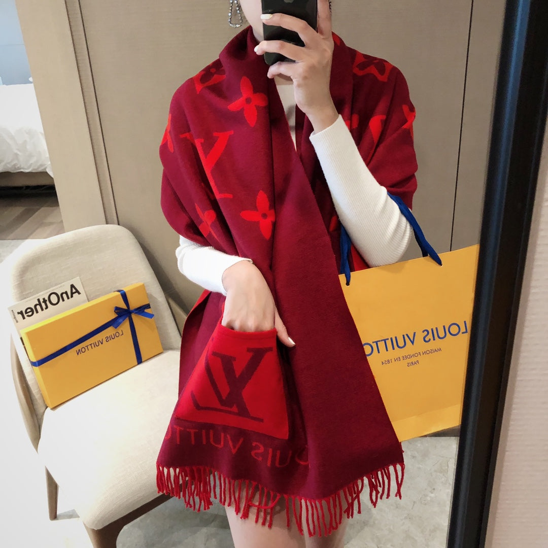 Double-sided Jacquard Pocket Scarf mysite