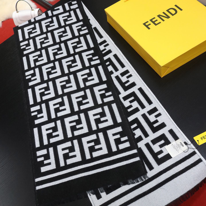 Unisex F Letter Double-sided Scarf mysite