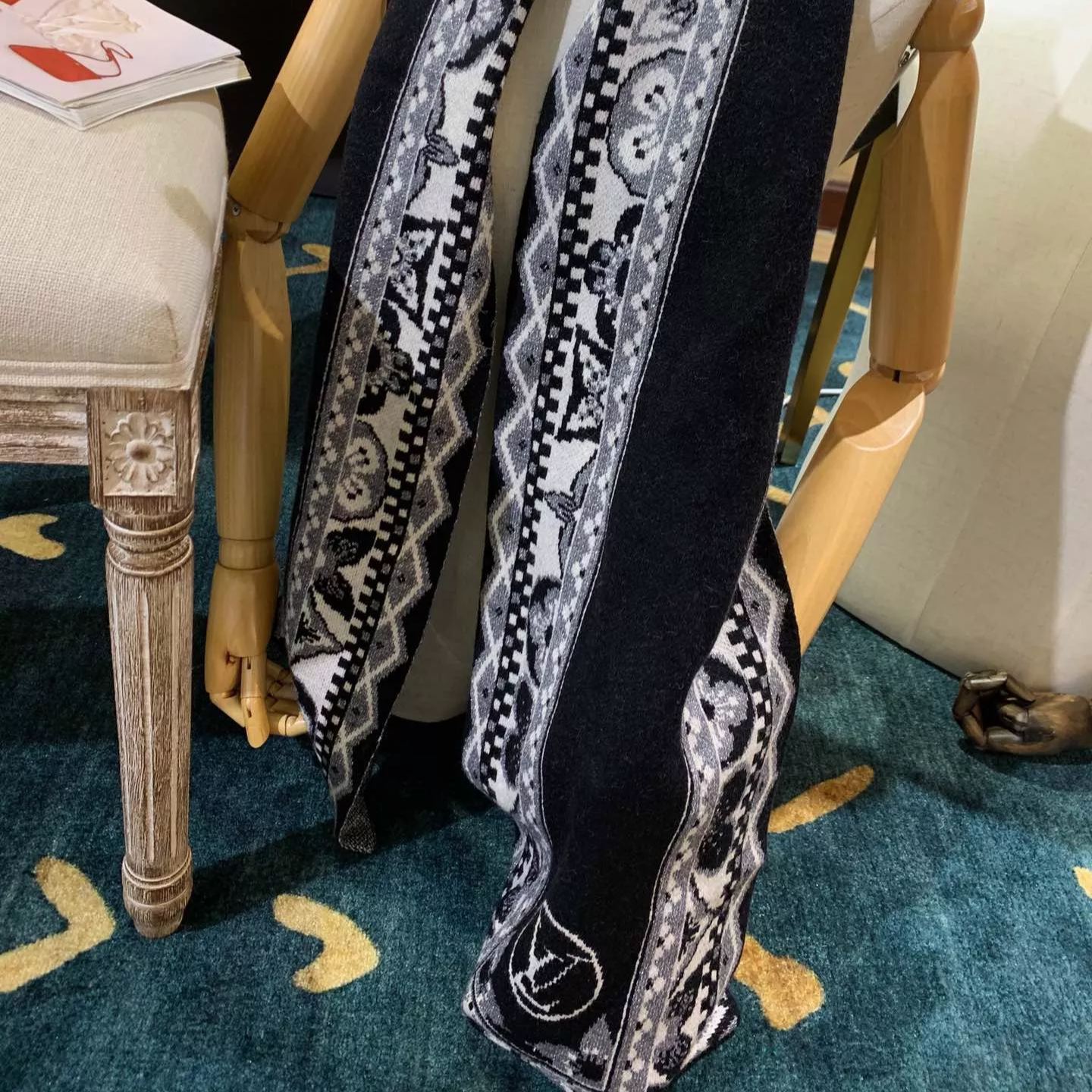 Unique Knit Pattern Cashmere Scarf mysite