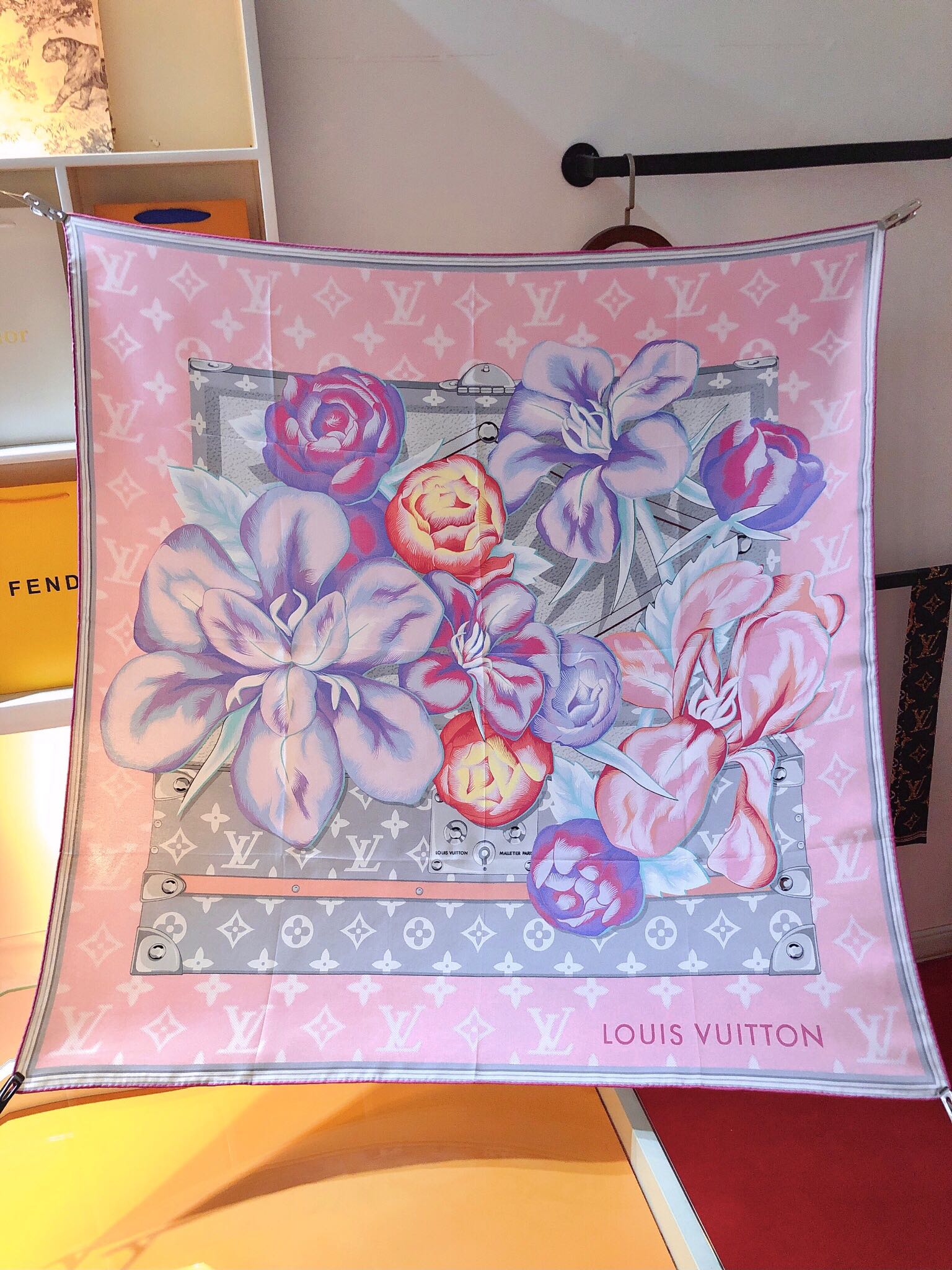 Monogram Bouquet Square Scarf mysite