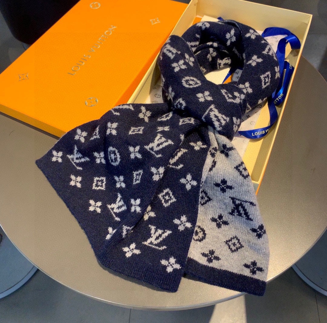 Monogram Elements Jacquard Knitted Scarf mysite