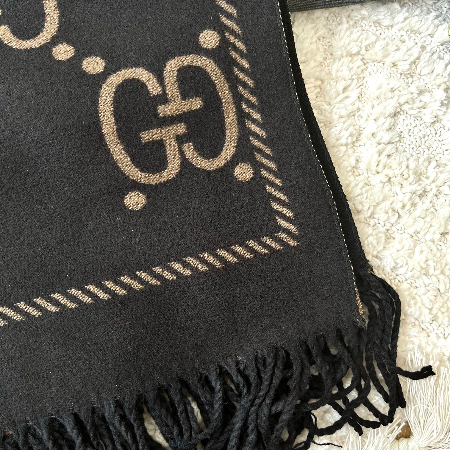 Classic Mink and Silver Fringe Scarf Shawl mysite