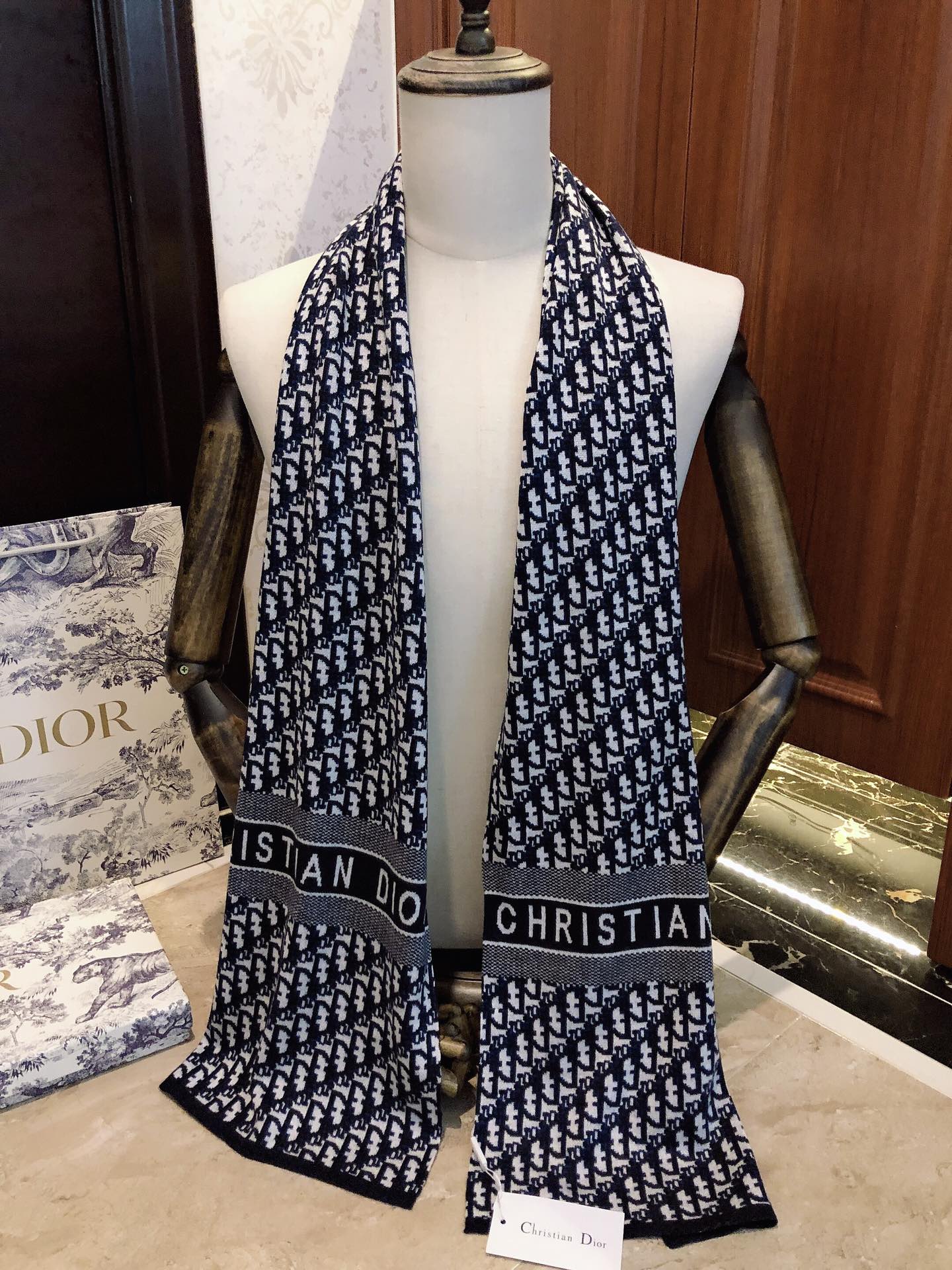 Printed cashmere knit scarf mysite