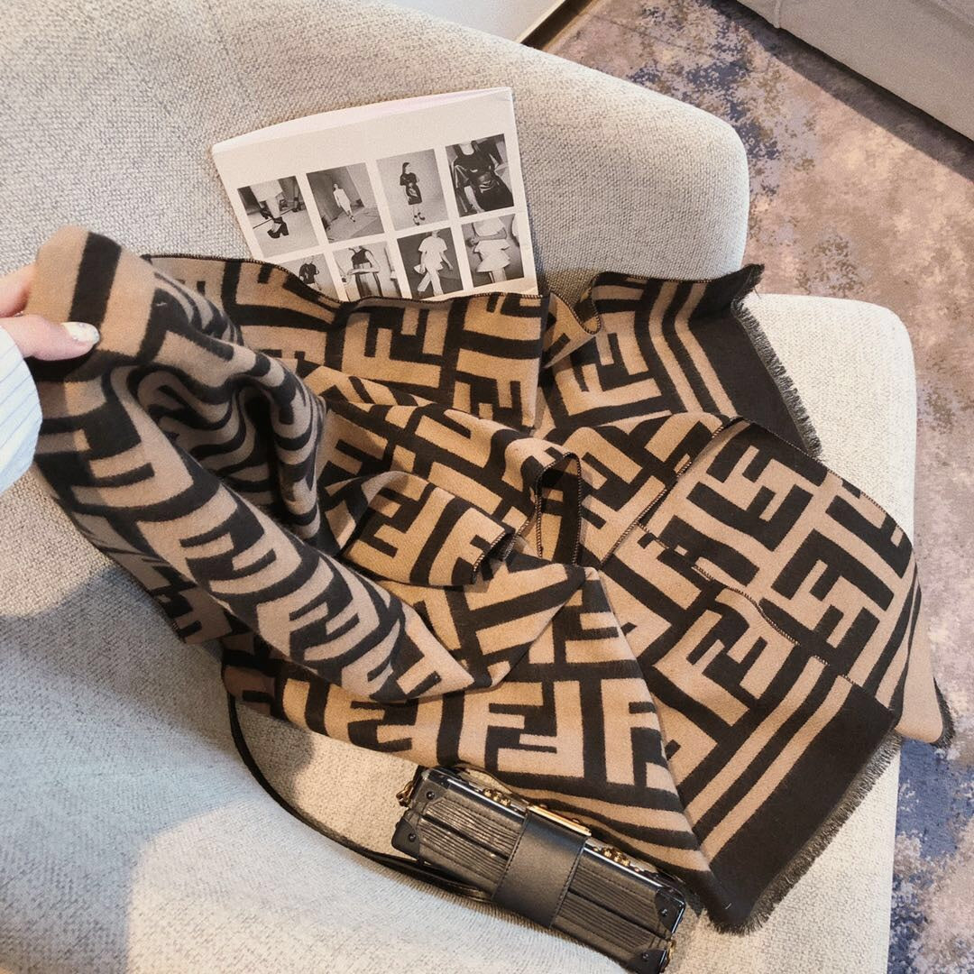 FF Reversible Cashmere Scarf Shawl mysite