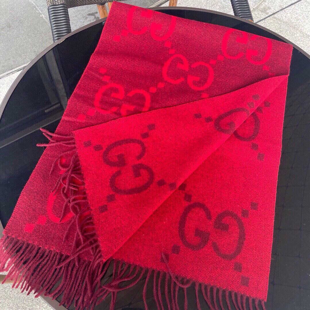 Classic Large Letter Jacquard Cashmere Scarf mysite