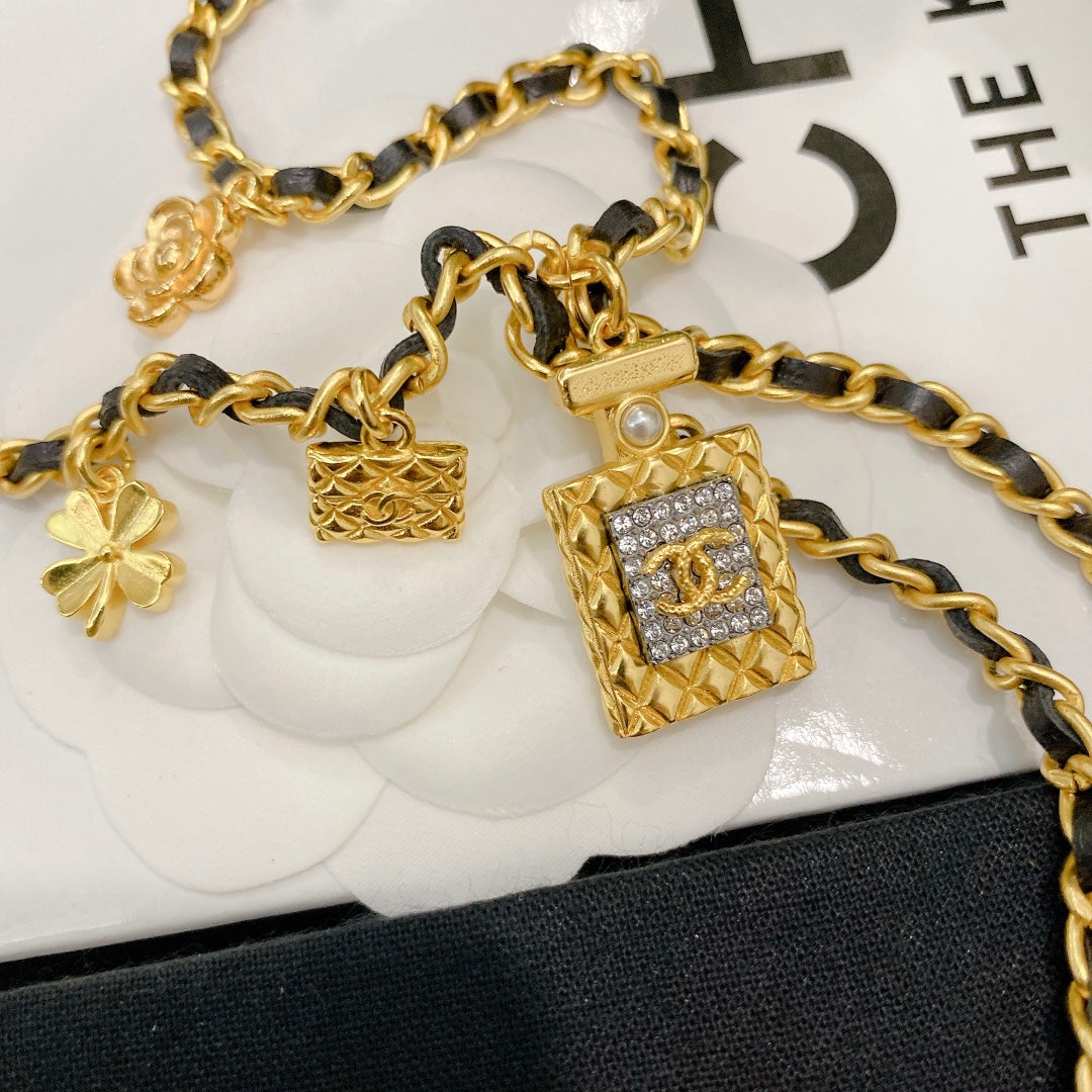 Perfume Bottle Extra Long Necklace mysite