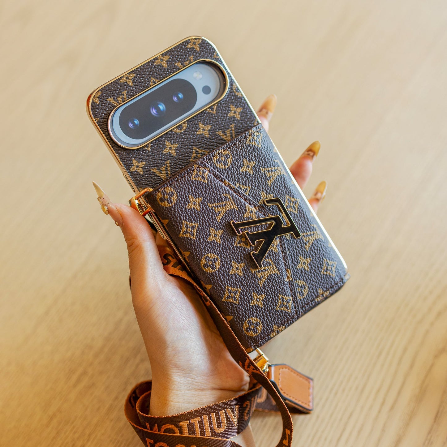 Luxury - style lanyard Google Pixel phone case mysite
