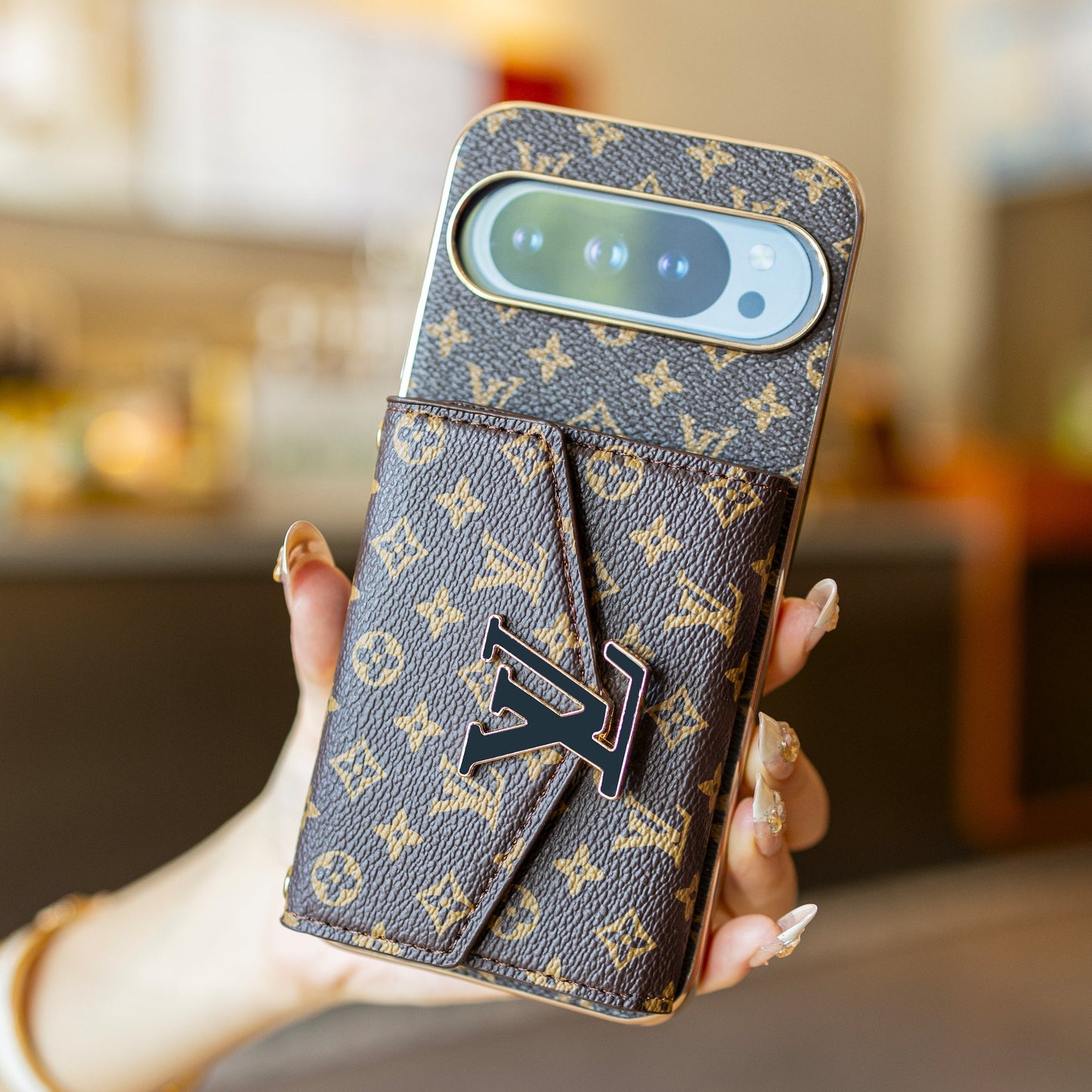 Luxury - style lanyard Google Pixel phone case mysite