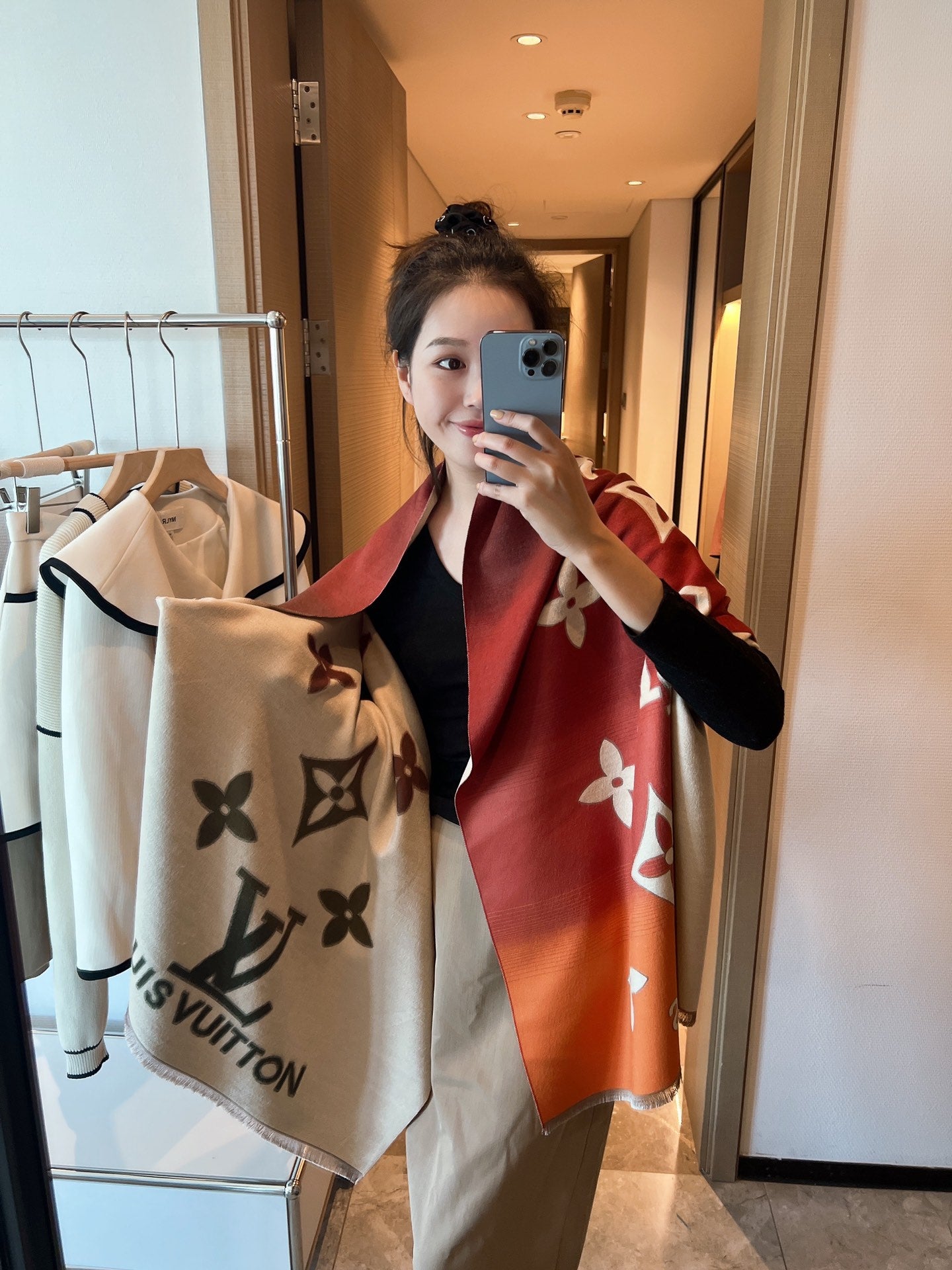 Reykjavik Gradient Cashmere Scarf Shawl mysite