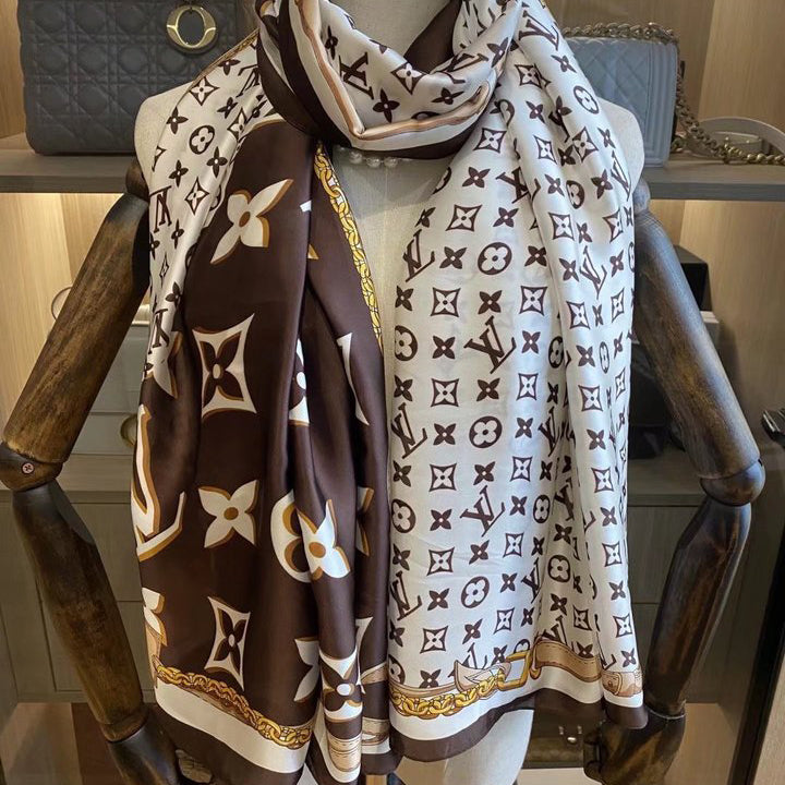 Four-leaf Clover Satin Scarf Shawl mysite