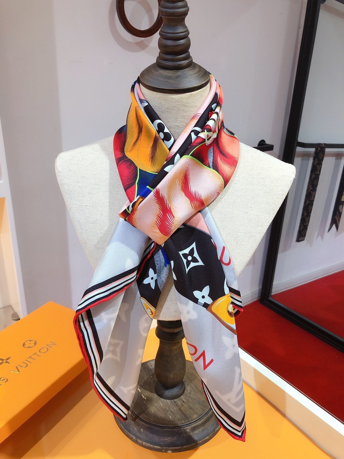 Monogram Bouquet Square Scarf mysite