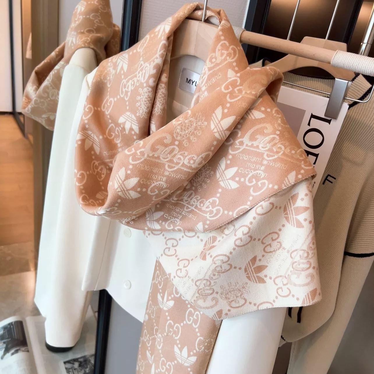 Ophidia Reversible Cashmere Scarf Shawl mysite